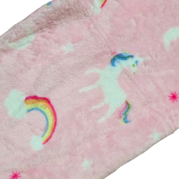 ☘️3/$15☘️ Pink Unicorn & Rainbow Kids Pajama Pants - Picture 3 of 4